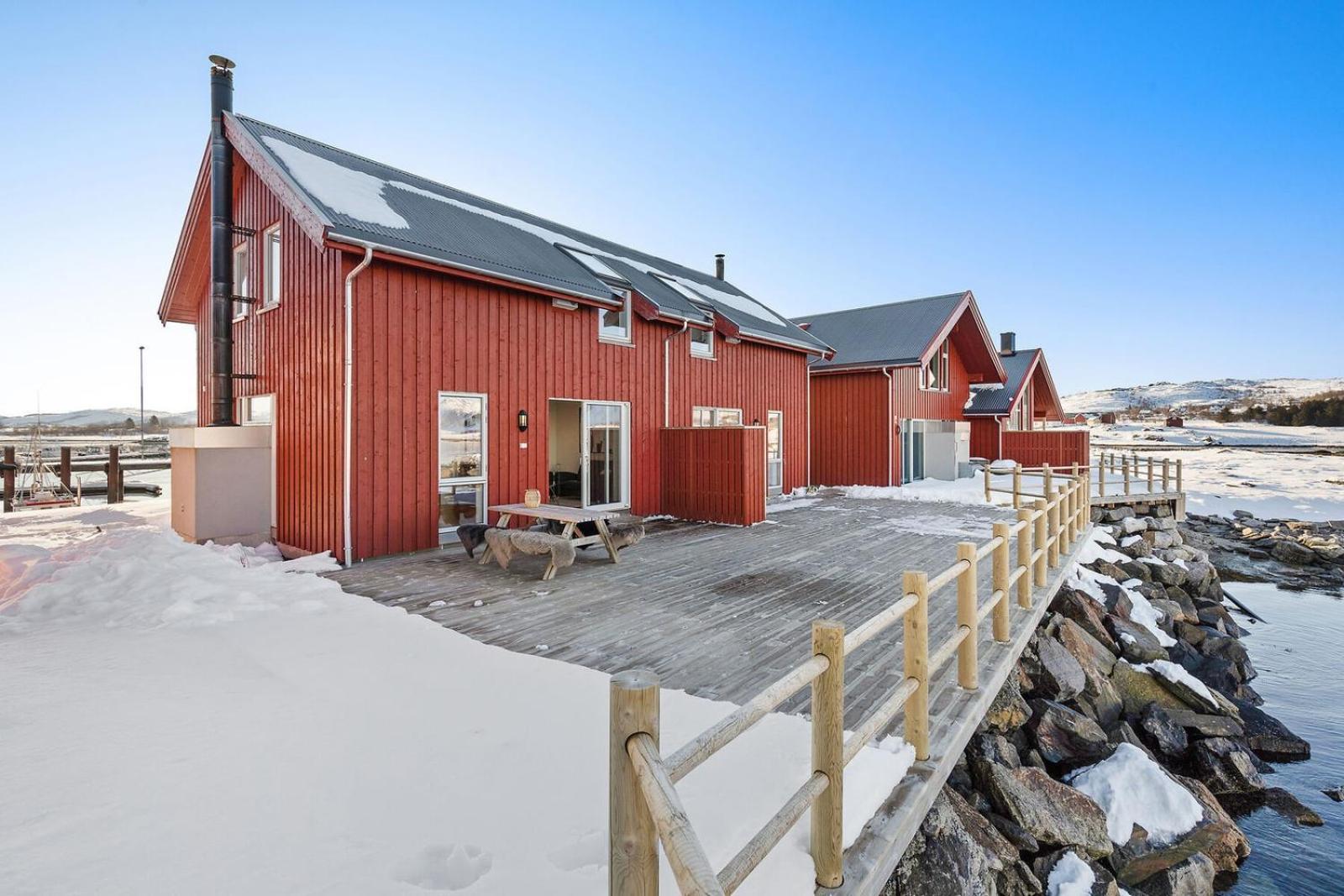 Nappstraumen Seafront Cabin, Lilleeid 68 Gravdal  Exteriör bild