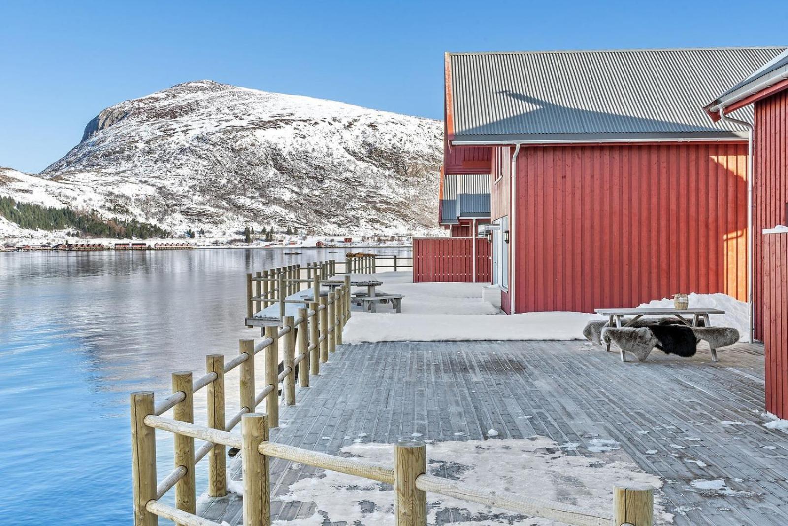 Nappstraumen Seafront Cabin, Lilleeid 68 Gravdal  Exteriör bild