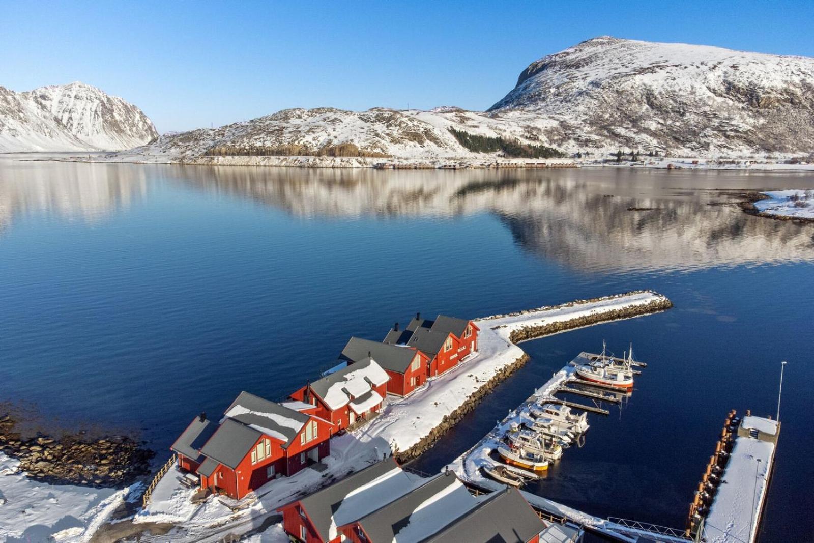 Nappstraumen Seafront Cabin, Lilleeid 68 Gravdal  Exteriör bild