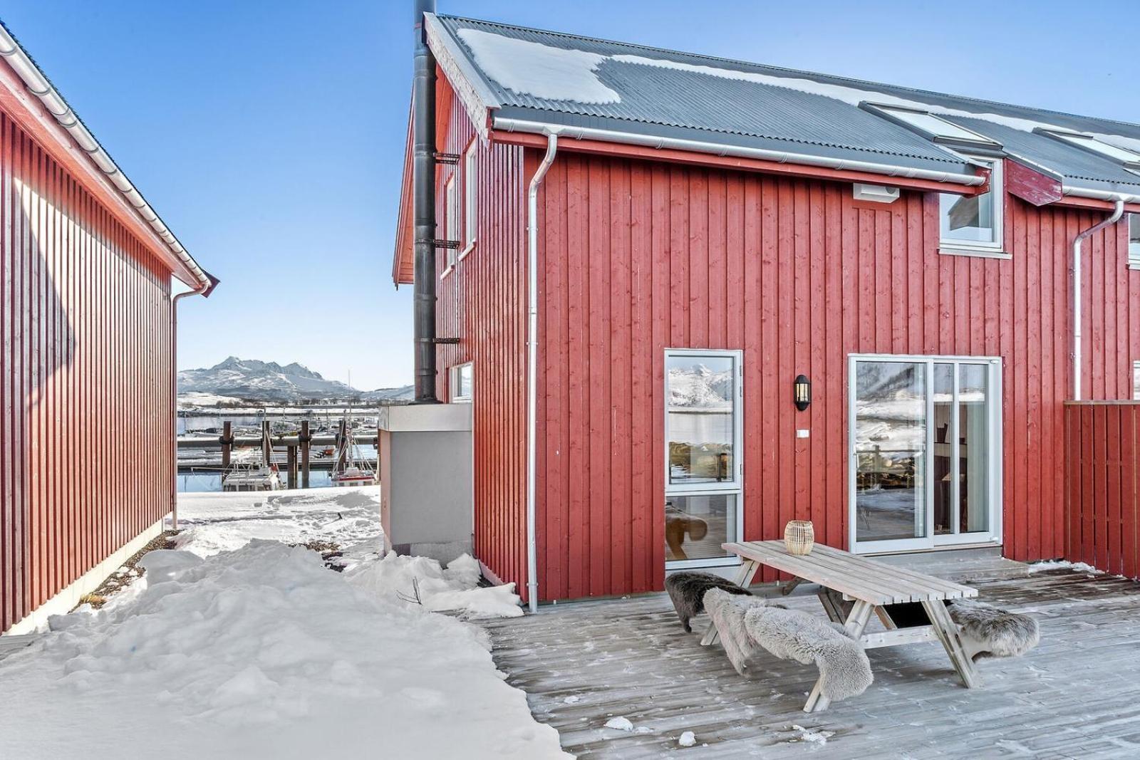 Nappstraumen Seafront Cabin, Lilleeid 68 Gravdal  Exteriör bild