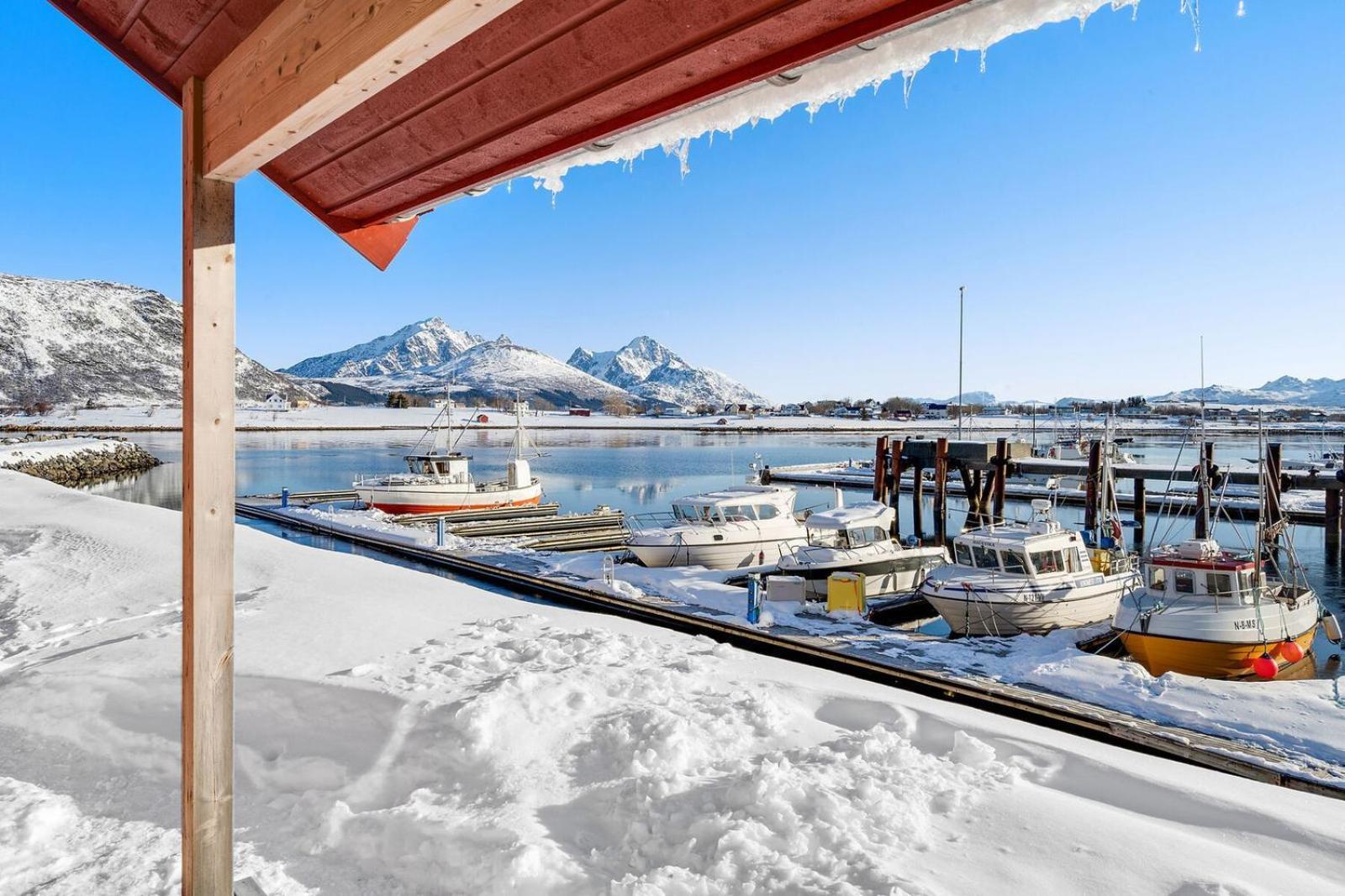 Nappstraumen Seafront Cabin, Lilleeid 68 Gravdal  Exteriör bild