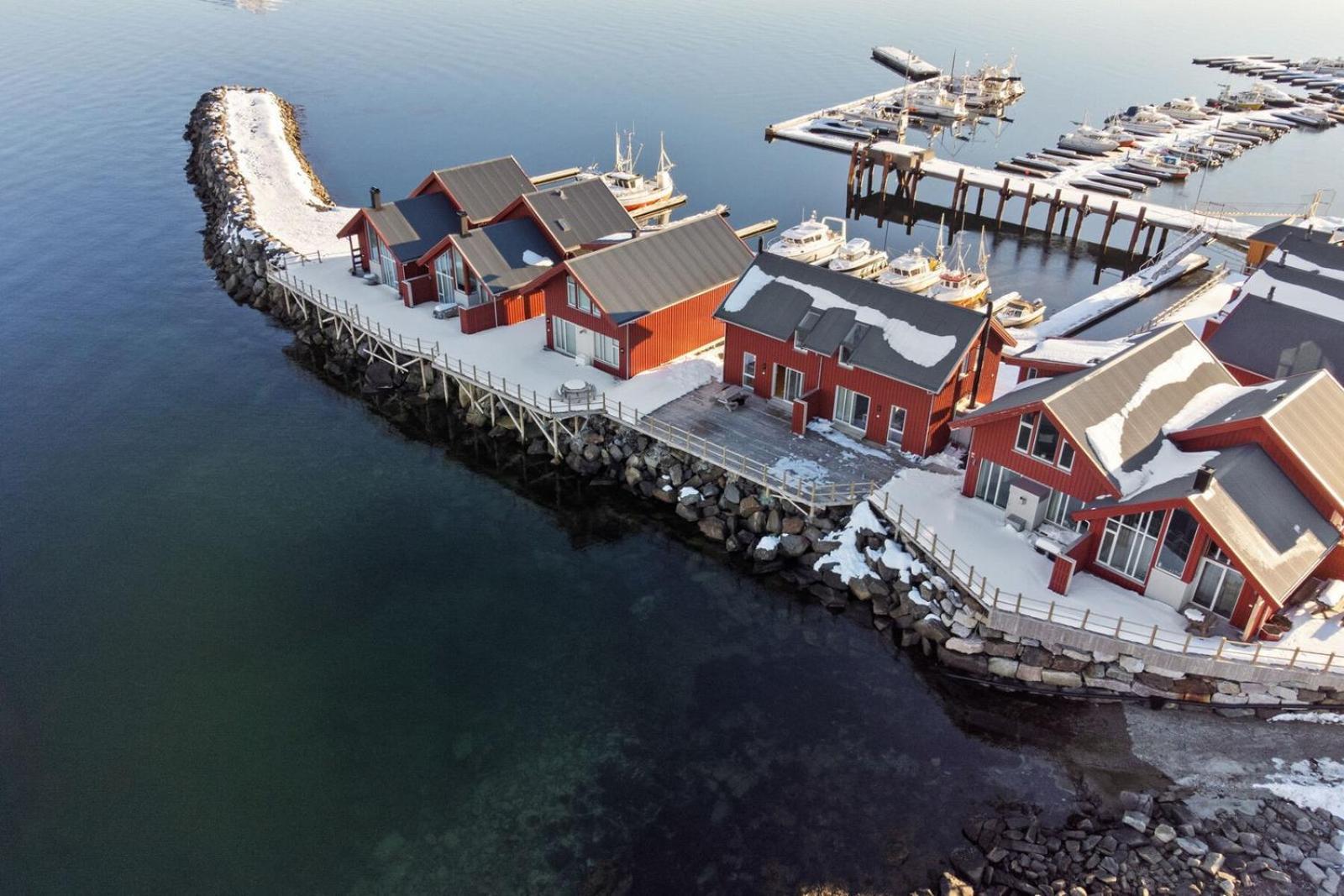 Nappstraumen Seafront Cabin, Lilleeid 68 Gravdal  Exteriör bild